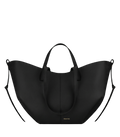 Aveline Grand - Textured Black with Ecru Stitching