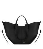 Aveline Grand - Textured Black with Ecru Stitching