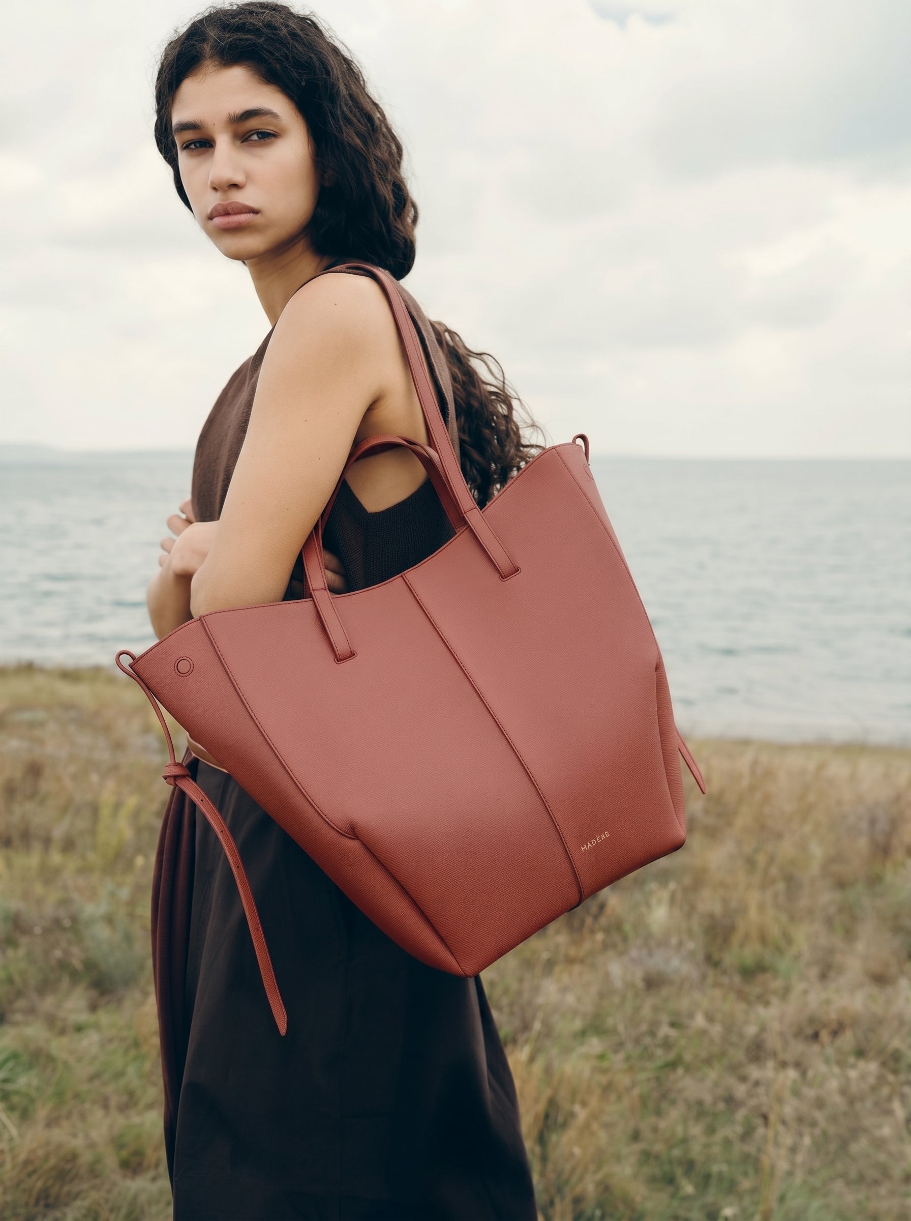 Aveline Tote - Textured Terracotta