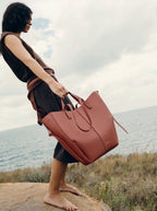 Aveline Tote - Textured Terracotta