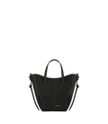 Aveline Tote Nano - Black Grain Écru Stitch