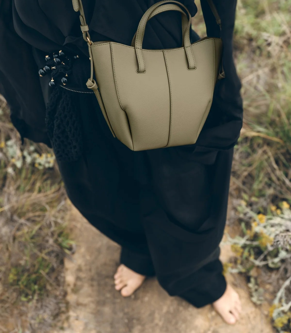 Aveline Tote Nano - Textured Linden
