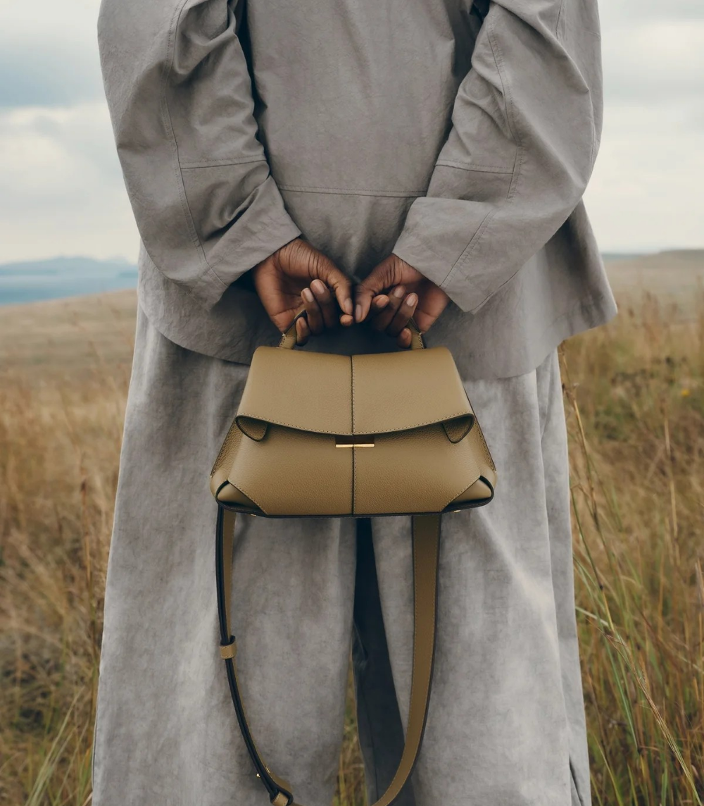 Solène Mini - Textured Smoky Olive