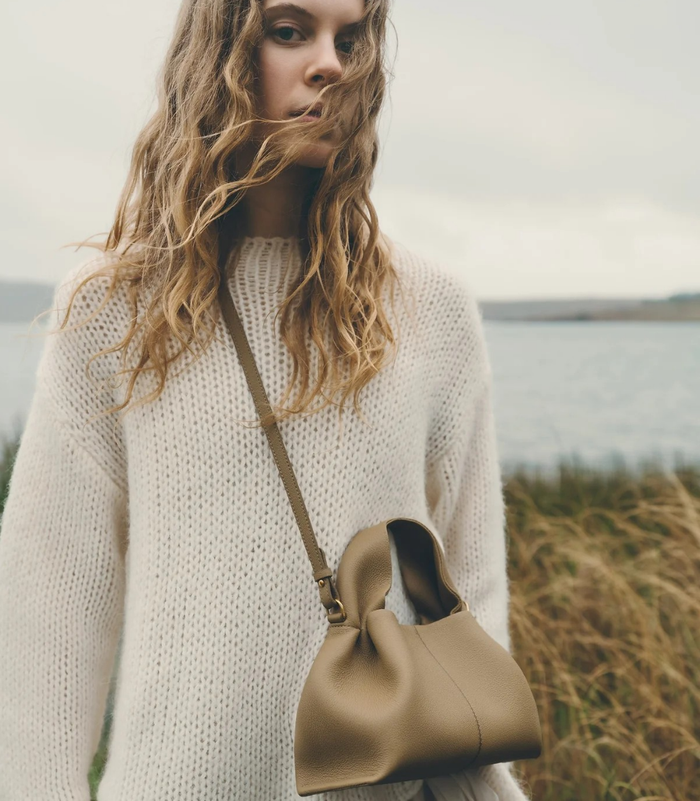 Maëlle Mini - Textured Smoky Olive